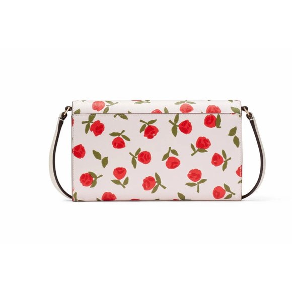New Kate Spade Dana Small Flap Crossbody Saffiano Floral Multi - Picture 3 of 5